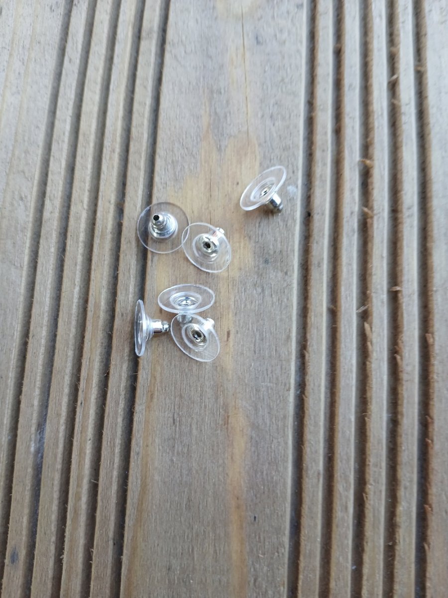 náušnicové zarážky 6,5 x 12 x 12 mm, disk platina