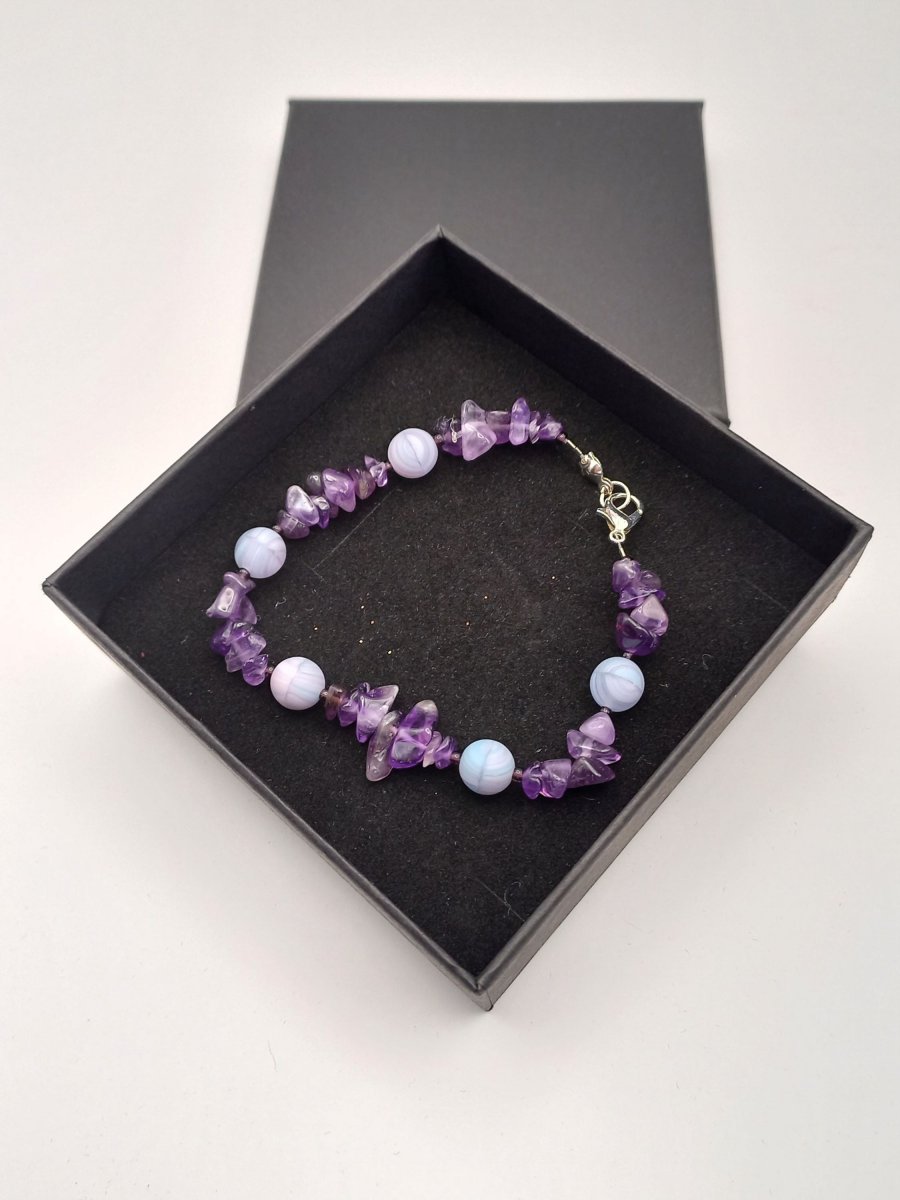 Náramek - Ametystová vášeň