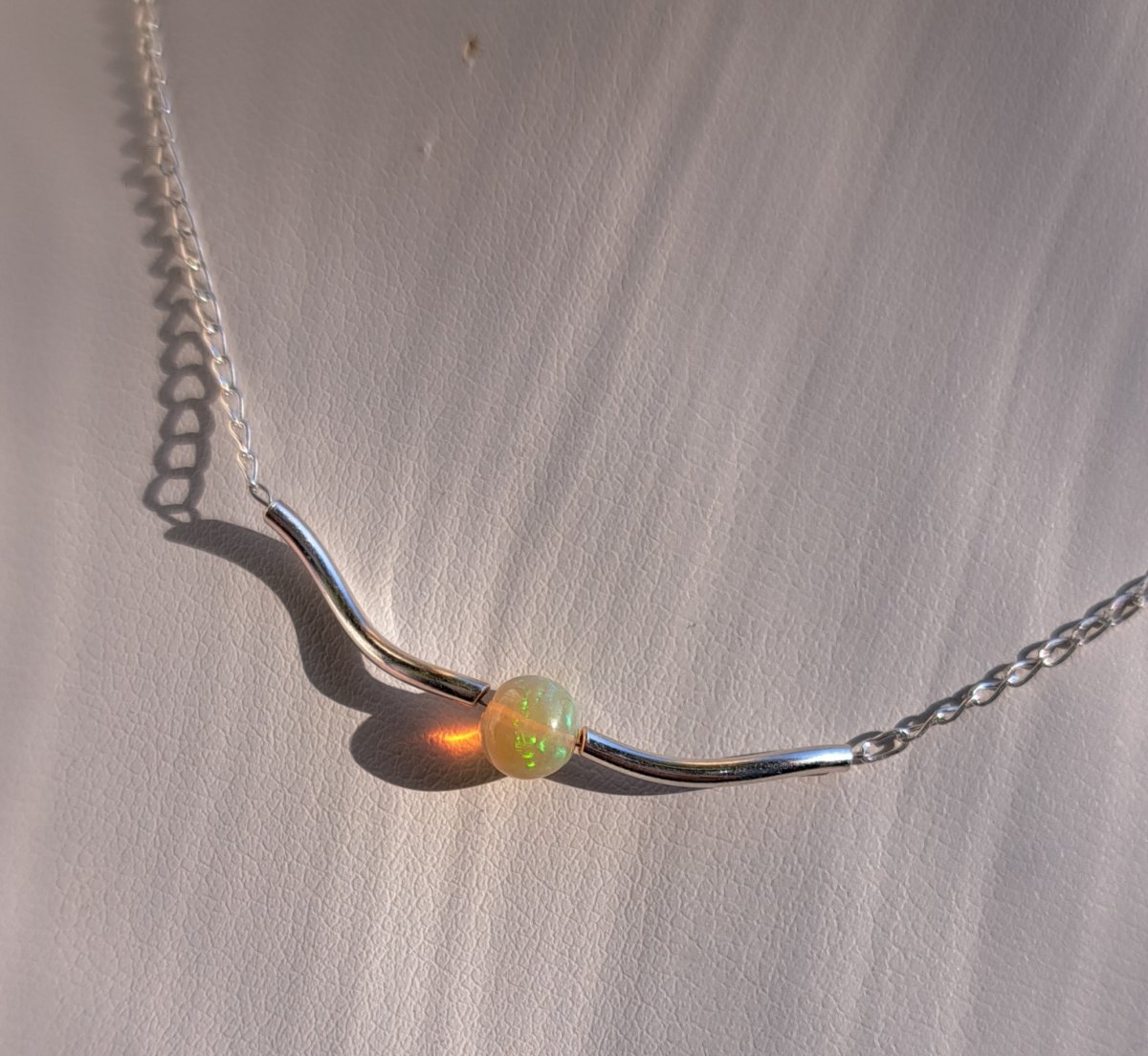 Náhrdelník etiopský WELO opál Ag 925/1000