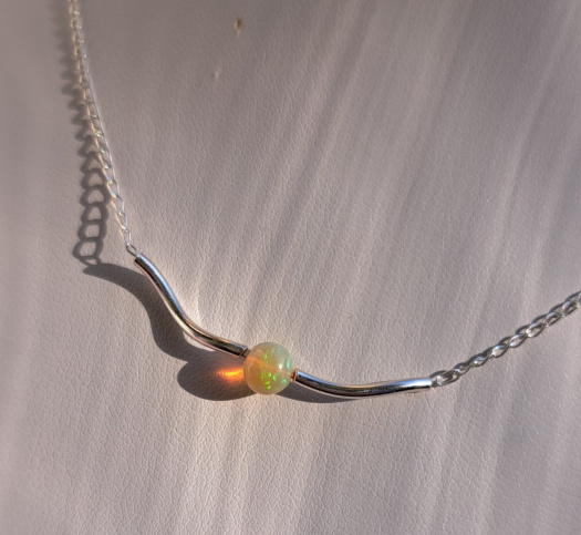 Náhrdelník etiopský WELO opál Ag 925/1000