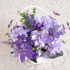 Košík s květinami