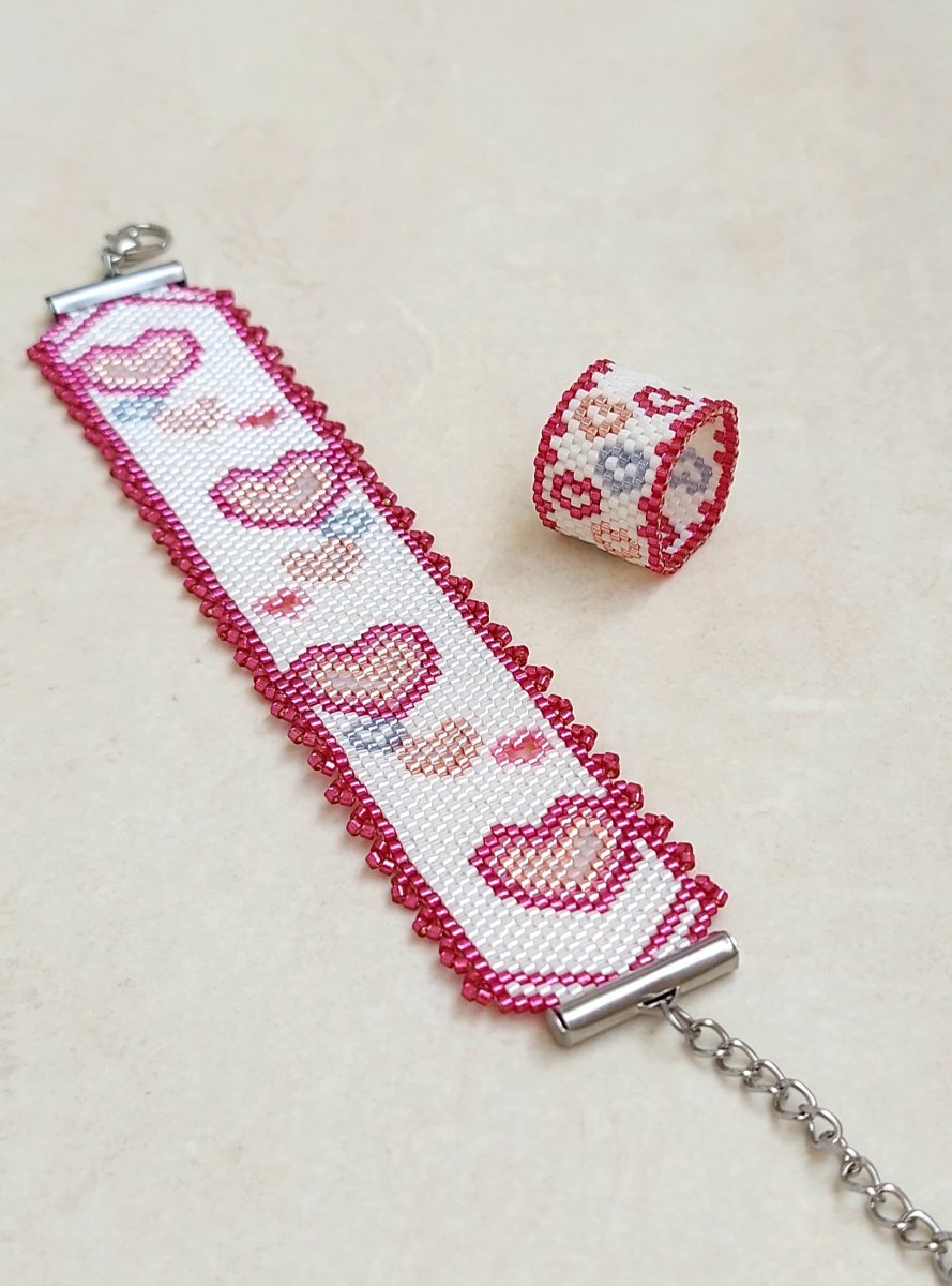 Souprava Červená srdíčka