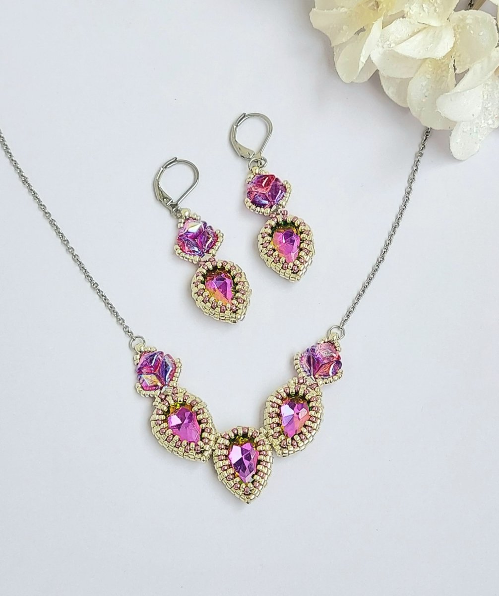 Stříbrný set s kapkami