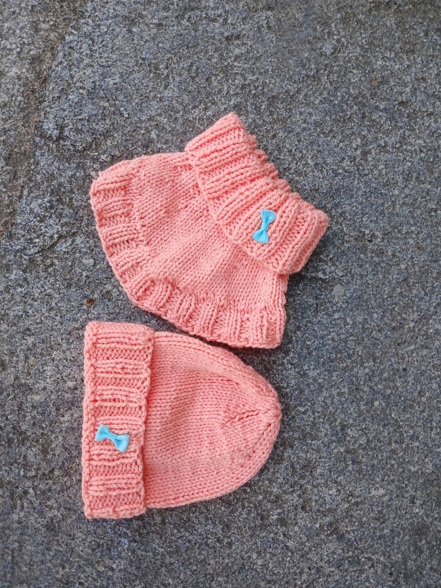 dětská souprava čepice a nákrčník mašlička