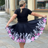 Dámská sukně kolová květinová