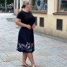 Dámská sukně kolová kopretinová