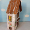 Dřevěný dekorativní domeček č.1 - 10 x 20 x 6 cm