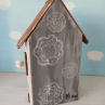 Dřevěný dekorativní domeček č.2 - 10 x 20 x 6 cm