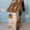 Dřevěný dekorativní domeček č.3 - 10 x 20 x 6 cm