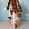 Dřevěný dekorativní domeček č.3 - 10 x 20 x 6 cm