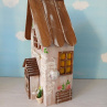 Dřevěný dekorativní domeček č.6 - 10 x 20 x 6 cm