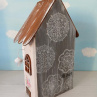 Dřevěný dekorativní domeček č.8 - 10 x 20 x 6 cm