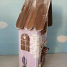 Dřevěný dekorativní domeček č.9 - 8 x 20 x 6 cm