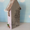 Dřevěný dekorativní domeček č.13 - 8 x 20 x 6 cm