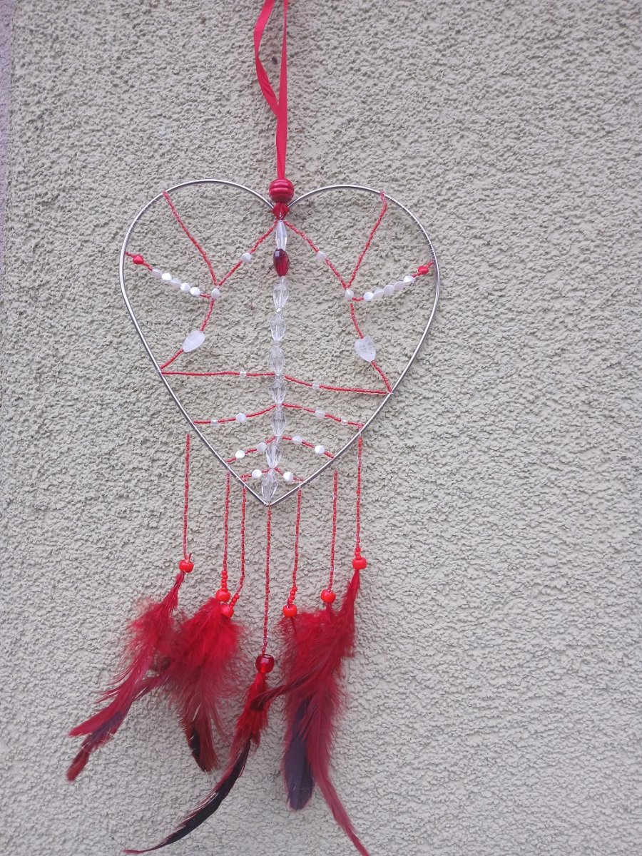 dekorace - červené srdce