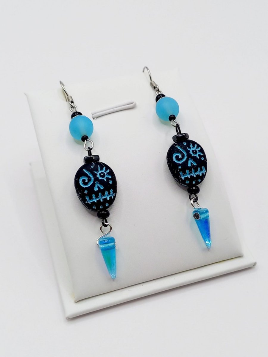 Náušnice - Černá maska