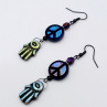 Náušnice Hamsa Peace Beads