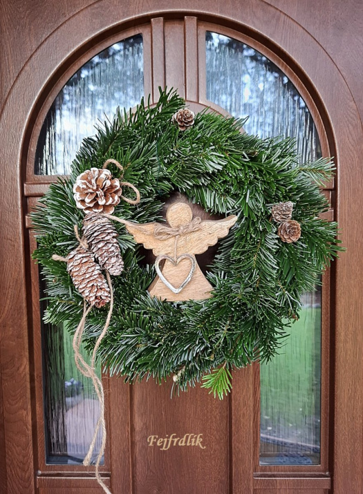 věnec jedlový bucláček andělský ..