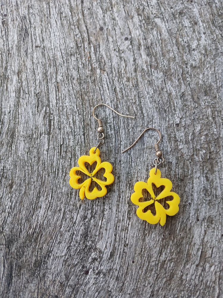 náušnice čtyřlístek