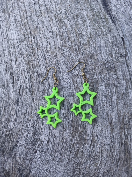 náušnice tří ězdičky