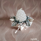 vánoční svícen ,,šiška ve hvězdě,,