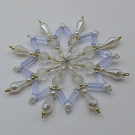 Ozdoba - Vánoční hvězda sněhově bílá