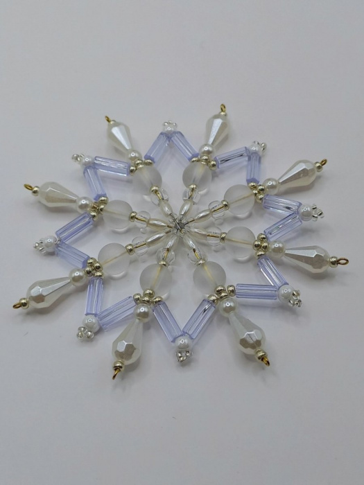 Ozdoba - Vánoční hvězda sněhově bílá