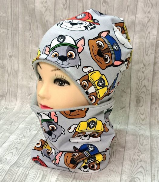 Tlapková patrola ...čepice....nákrčník