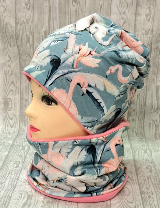 Čepice -plameňák slon