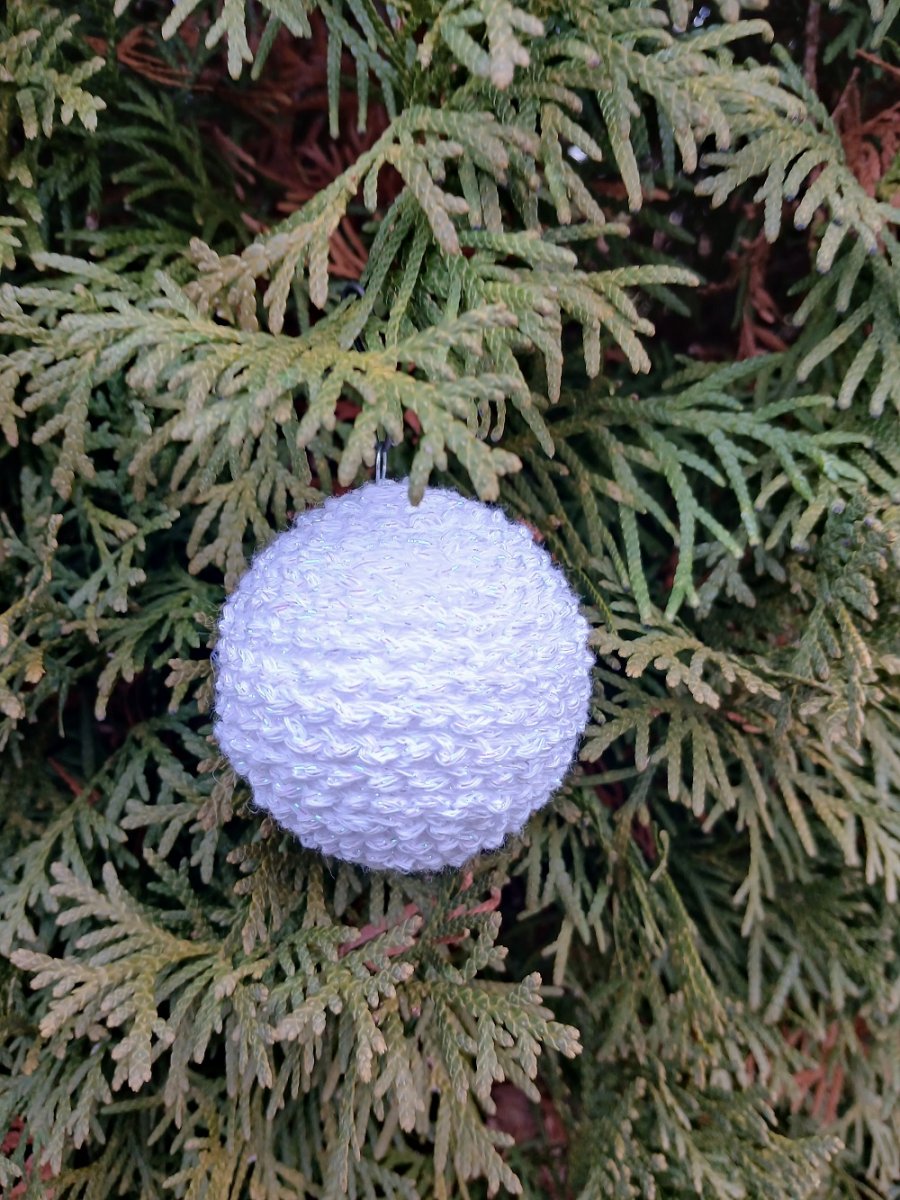  vánoční koule bílá