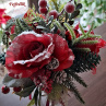 vánoční kytička ,,zasněžené růže,,