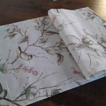 Ubrus......ptáci s bavlníkem