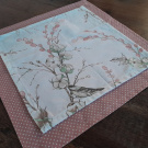 Čtvercové ubrusy......starorůžový puntík a bavlník