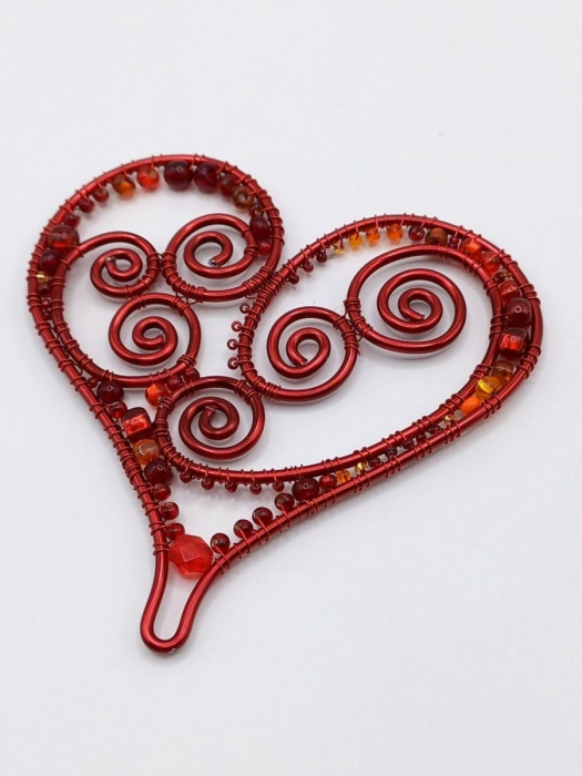 Dekorace - Červené srdce