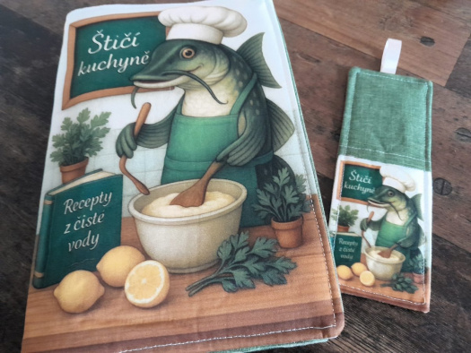 Nastavitelný obal na knihu......recepty od vody
