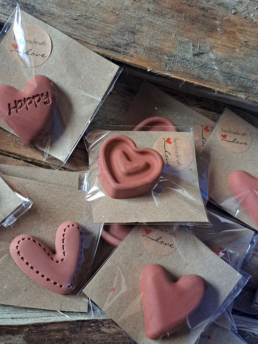 MAGNETKY SRDÍČKA terakotová 