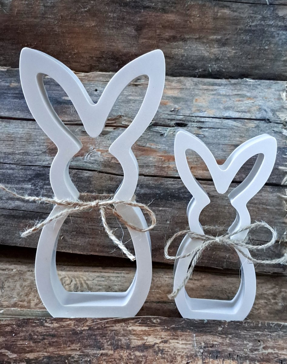 VELIKONOČNÍ ZAJÍČCI Sada 2 kusů - minimalistická dekorace 