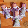 Andělky MINI plněné levandulí patchwork