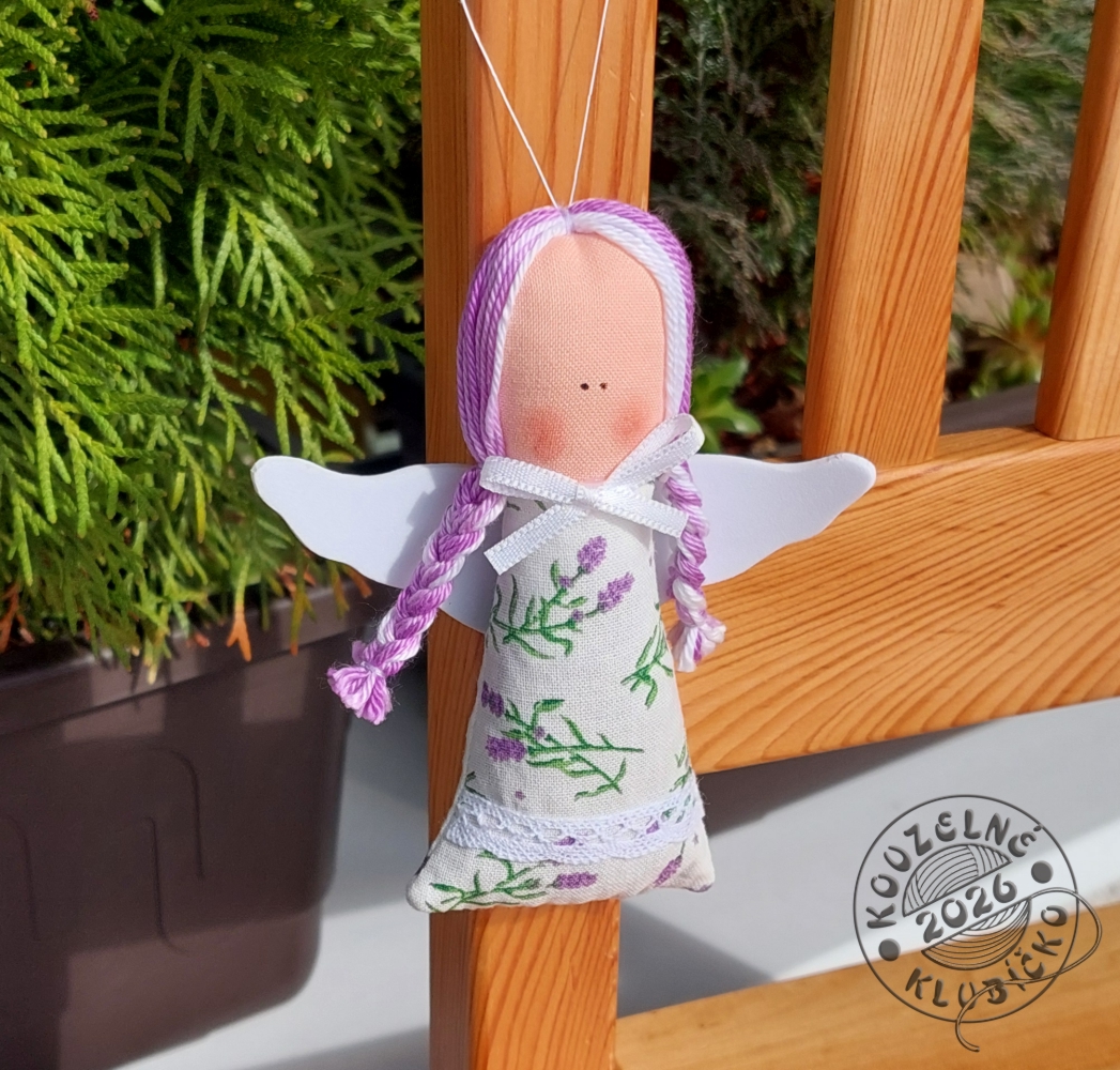 Andělky MINI plněné levandulí smetanové 2