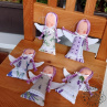 Andělky MINI plněné levandulí patchwork