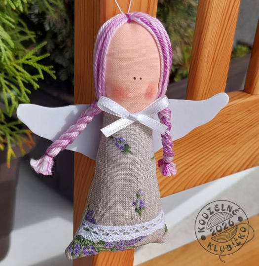 Andělky MINI plněné levandulí režné