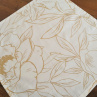 Čtvercový ubrus....velké květy na bílé