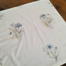Čtvercový ubrus......modré kvítí