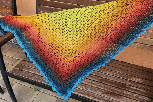 Háčkovaný šátek 