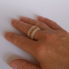 Prsten - Cream Silver Gold.