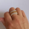 Prsten - Cream Silver Gold.