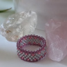 Prsten - Silver Pink Violet