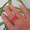 Prsten - Red AB Gold