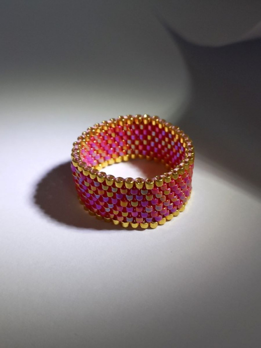 Prsten - Red AB Gold