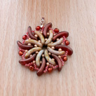 Přívěsek hnědý 4,5 cm